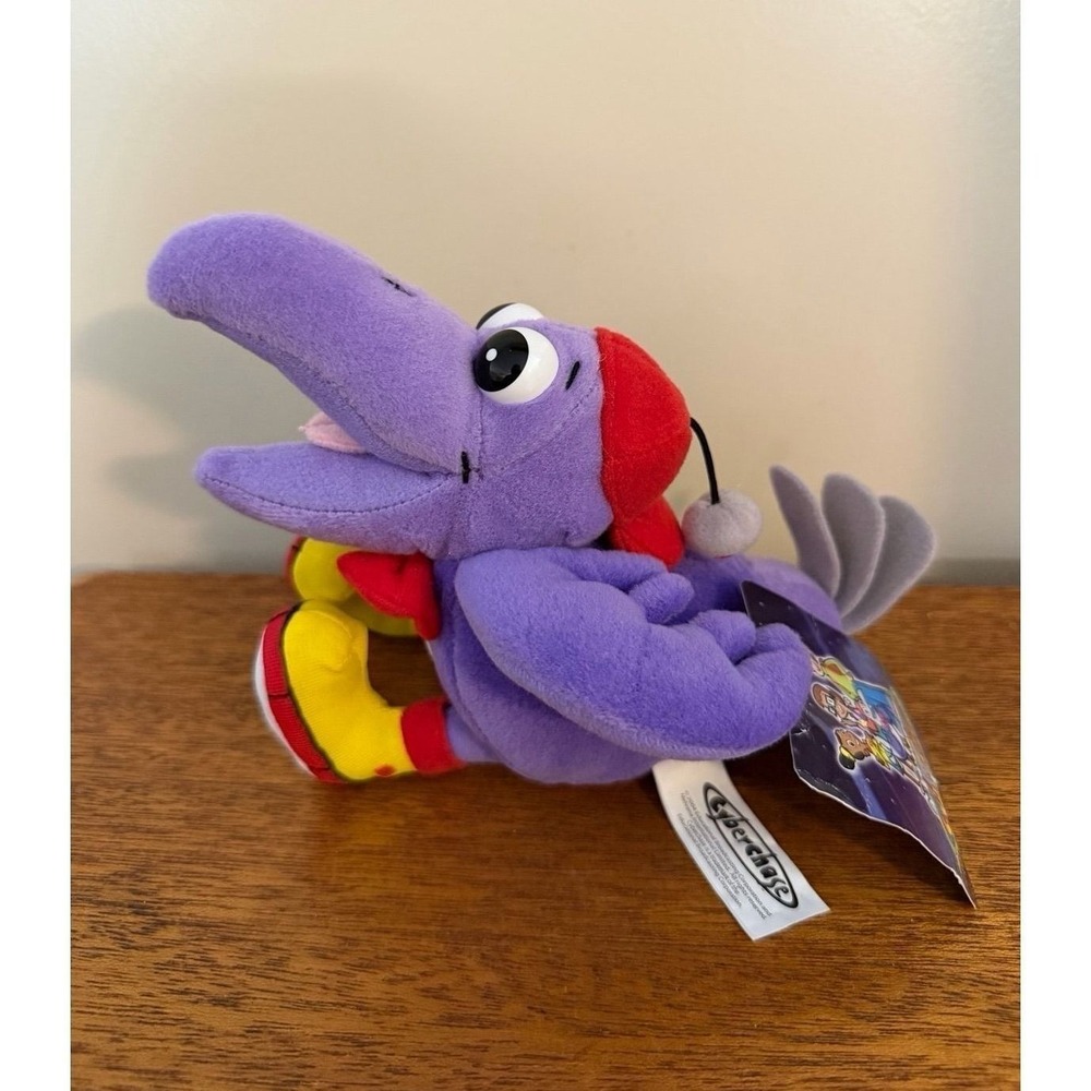 PBS Kids Cyberchase Digit Purple Bird Stuffed Plush Doll Toy Tv Show Rare Cyber